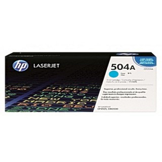 HP Laser jet CE251A สีฟ้า (504A) ตลับหมึกโทนเนอร์แท้ Original 